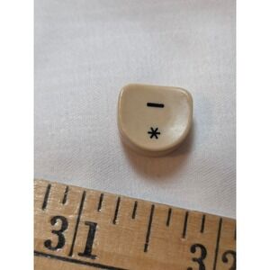 Vintage Royal Quiet De Luxe Typewriter Replacement Key Hyphen Asterisk Cream